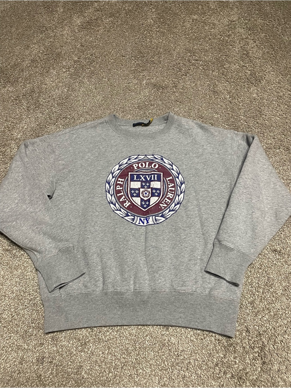 Polo by Ralph Lauren Gray Crewneck Sweatshirt
